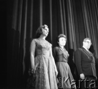 Lata 50. lub 60., Polska.
Premiera filmu.
Fot. Irena Jarosińska, zbiory Ośrodka KARTA