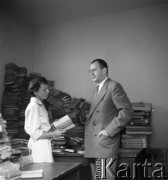 Lata 50. lub 60., Warszawa, Polska.
Ośrodek Francuski Uniwersytetu Warszawskiego.
Fot. Irena Jarosińska, zbiory Ośrodka KARTA