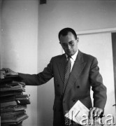 Lata 50. lub 60., Warszawa, Polska.
Ośrodek Francuski Uniwersytetu Warszawskiego.
Fot. Irena Jarosińska, zbiory Ośrodka KARTA