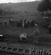 1960, Polska.
Plan zdjęciowy do filmu 