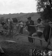 1960, Polska.
Plan zdjęciowy do filmu 