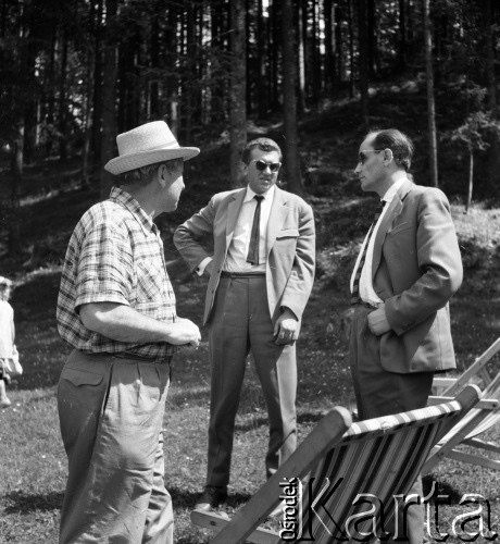 1960, Zakopane, Polska.
Plan zdjęciowy do filmu 