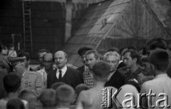 1960, Polska.
Plan zdjęciowy do filmu 