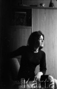 Lata 50. lub 60., Polska.
Aktorka Zofia Słaboszowska.
Fot. Marek Jarosiński, zbiory Ośrodka KARTA