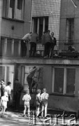Lata 50. lub 60., Polska.
Plan zdjęciowy.
Fot. Stanisław Pieniążek, zbiory Ośrodka KARTA