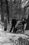 Lata 50. lub 60., Warszawa, Polska.
Park.
Fot. Stanisław Pieniążek, zbiory Ośrodka KARTA