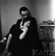 Lata 60., Kraków, Polska.
Imieniny piosenkarki Ewy Demarczyk.
Fot. Irena Jarosińska, zbiory Ośrodka KARTA