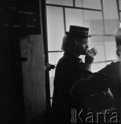 Lata 60., Polska.
Aktorka Alina Janowska.
Fot. Irena Jarosińska, zbiory Ośrodka KARTA