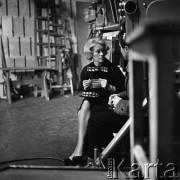 Lata 60., Polska.
Aktorka Alina Janowska. 
Fot. Irena Jarosińska, zbiory Ośrodka KARTA