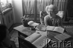 Lata 60., Polska.
Aktorka Alina Janowska. 
Fot. Irena Jarosińska, zbiory Ośrodka KARTA