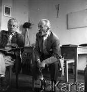 Lata 50. lub 60., Polska.
Próba spektaklu teatralnego.
Fot. Irena Jarosińska, zbiory Ośrodka KARTA