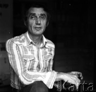 Lata 70., Warszawa, Polska.
Wiesław Borowski w Galerii Foksal (ulica Foksal 4).
Fot. Irena Jarosińska, zbiory Ośrodka KARTA