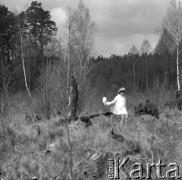 lata 70-te, Grobka, Polska
Ania Murawska w sesji fotograficznej 