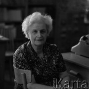 Lipiec 1978, Warszawa, Polska.
Profesor Anna Świderkówna.
Fot. Irena Jarosińska, zbiory Ośrodka KARTA