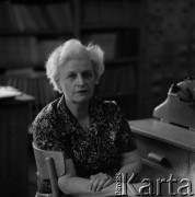 Lipiec 1978, Warszawa, Polska.
Profesor Anna Świderkówna.
Fot. Irena Jarosińska, zbiory Ośrodka KARTA