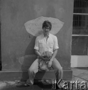 1978, Warszawa, Polska.
Aktor Mirosław Konarowski.
Fot. Irena Jarosińska, zbiory Ośrodka KARTA