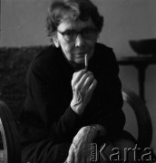 Jesień 1978, Kraków, Polska.
Pisarka Hanna Malewska.
Fot. Irena Jarosińska, zbiory Ośrodka KARTA