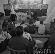 Kwiecień 1979, Warszawa, Polska.
Spektakl Magdy Ziemskiej w Centralnym Klubie Studentów Politechniki Warszawskiej 