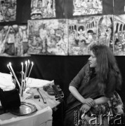 Kwiecień 1979, Warszawa, Polska.
Spektakl Magdy Ziemskiej w Centralnym Klubie Studentów Politechniki Warszawskiej 