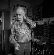 Maj 1979, Kraków, Polska.
Malarz Jonasz Stern.
Fot. Irena Jarosińska, zbiory Ośrodka KARTA