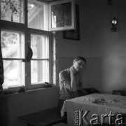1978-1987, Grobka, Polska.
Wanda Nowakowska - żona reżysera Marka Nowakowskiego.
Fot. Irena Jarosińska, zbiory Ośrodka KARTA