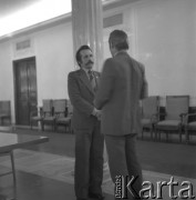 lata 70-te, Warszawa, Polska
Posiedzenie sejmowej komisji ds. gospodarczo-socjalnych.
Fot. Irena Jarosińska, zbiory Ośrodka KARTA