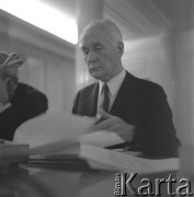 lata 70-te, Warszawa, Polska
Posiedzenie sejmowej komisji ds. gospodarczo-socjalnych.
Fot. Irena Jarosińska, zbiory Ośrodka KARTA