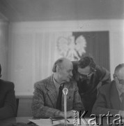 lata 70-te, Warszawa, Polska
Posiedzenie sejmowej komisji ds. gospodarczo-socjalnych.
Fot. Irena Jarosińska, zbiory Ośrodka KARTA