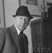 lata 70-te, Warszawa, Polska
Prozaik i poeta Andrzej Kuśniewicz
Fot. Irena Jarosińska, zbiory Ośrodka KARTA