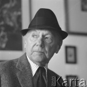 lata 70-te, Warszawa, Polska
Prozaik i poeta Andrzej Kuśniewicz
Fot. Irena Jarosińska, zbiory Ośrodka KARTA