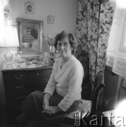 lata 70-te, Warszawa, Polska
Pisarka Jadwiga Żylińska
Fot. Irena Jarosińska, zbiory Ośrodka KARTA