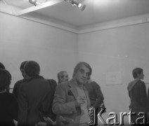 lata 70-te, Warszawa, Polska
Wystawa Włodzimierza Borowskiego
Fot. Irena Jarosińska, zbiory Ośrodka KARTA