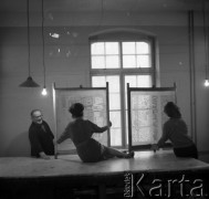 Lata 50. lub 60., Łódź, Polska.
Państwowa Wyższa Szkoła Sztuk Plastycznych.
Fot. Irena Jarosińska, zbiory Ośrodka KARTA