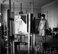 Lata 50. lub 60., Łódź, Polska.
Państwowa Wyższa Szkoła Sztuk Plastycznych.
Fot. Irena Jarosińska, zbiory Ośrodka KARTA