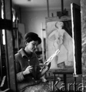 Lata 50. lub 60., Łódź, Polska.
Państwowa Wyższa Szkoła Sztuk Plastycznych.
Fot. Irena Jarosińska, zbiory Ośrodka KARTA