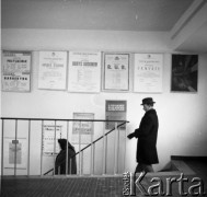Lata 50., lub 60., Warszawa, Polska.
SPATiF - Stowarzyszenie Polskich Artystów Teatralnych i Filmowych.
Fot. Irena Jarosińska, zbiory Ośrodka KARTA