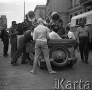 1959, Warszawa, Polska.
Plan zdjęciowy do filmu 