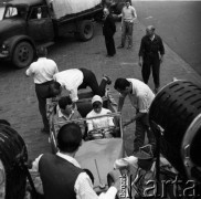 1959, Warszawa, Polska.
Plan zdjęciowy do filmu 