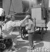 1958, Kazimierz Dolny, Polska.
Plan zdjęciowy do filmu 