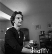 Lata 50. lub 60., Polska.
Żona ambasadora w Polsce.
Fot. Irena Jarosińska, zbiory Ośrodka KARTA