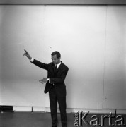 1968, Polska.
Pianista jazzowy Andrzej Trzaskowski.
Fot. Irena Jarosińska, zbiory Ośrodka KARTA