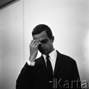 1968, Polska.
Pianista jazzowy Andrzej Trzaskowski.
Fot. Irena Jarosińska, zbiory Ośrodka KARTA