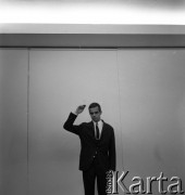 1968, Polska.
Pianista jazzowy Andrzej Trzaskowski.
Fot. Irena Jarosińska, zbiory Ośrodka KARTA