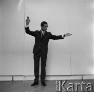 1968, Polska.
Pianista jazzowy Andrzej Trzaskowski.
Fot. Irena Jarosińska, zbiory Ośrodka KARTA