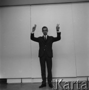 1968, Polska.
Pianista jazzowy Andrzej Trzaskowski.
Fot. Irena Jarosińska, zbiory Ośrodka KARTA