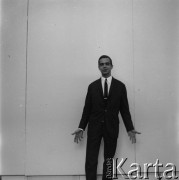 1968, Polska.
Pianista jazzowy Andrzej Trzaskowski.
Fot. Irena Jarosińska, zbiory Ośrodka KARTA