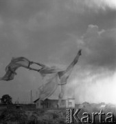 1960, Warszawa, Polska.
Tancerka Barbara Bittnerówna - primabalerina Opery Poznańskiej, Opery Śląskiej i Opery Narodowej w Warszawie.
Fot. Irena Jarosińska, zbiory Ośrodka KARTA   
