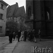 Lata 60. lub 70., Wrocław, Polska.
Międzynarodowy Festiwal Teatrów Studenckich.
Fot. Irena Jarosińska, zbiory Ośrodka KARTA