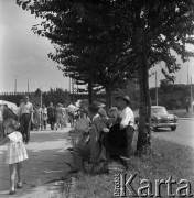 Lata 70., Warszawa, Polska.
Nad Wisłą w okolicach mostu Poniatowskiego.
Fot. Irena Jarosińska, zbiory Ośrodka KARTA