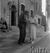 Lata 50. lub 60., Warszawa, Polska.
Rynek Starego Miasta.
Fot. Irena Jarosińska, zbiory Ośrodka KARTA